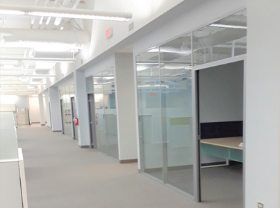 Glass Office Walls Installation - Oakmont Contracting - Baltimore, MD