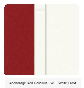 Office Color Palette: Anchorage Red Delicious | WF | White Frost