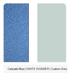 Cascade Blue | White | Custom Grey