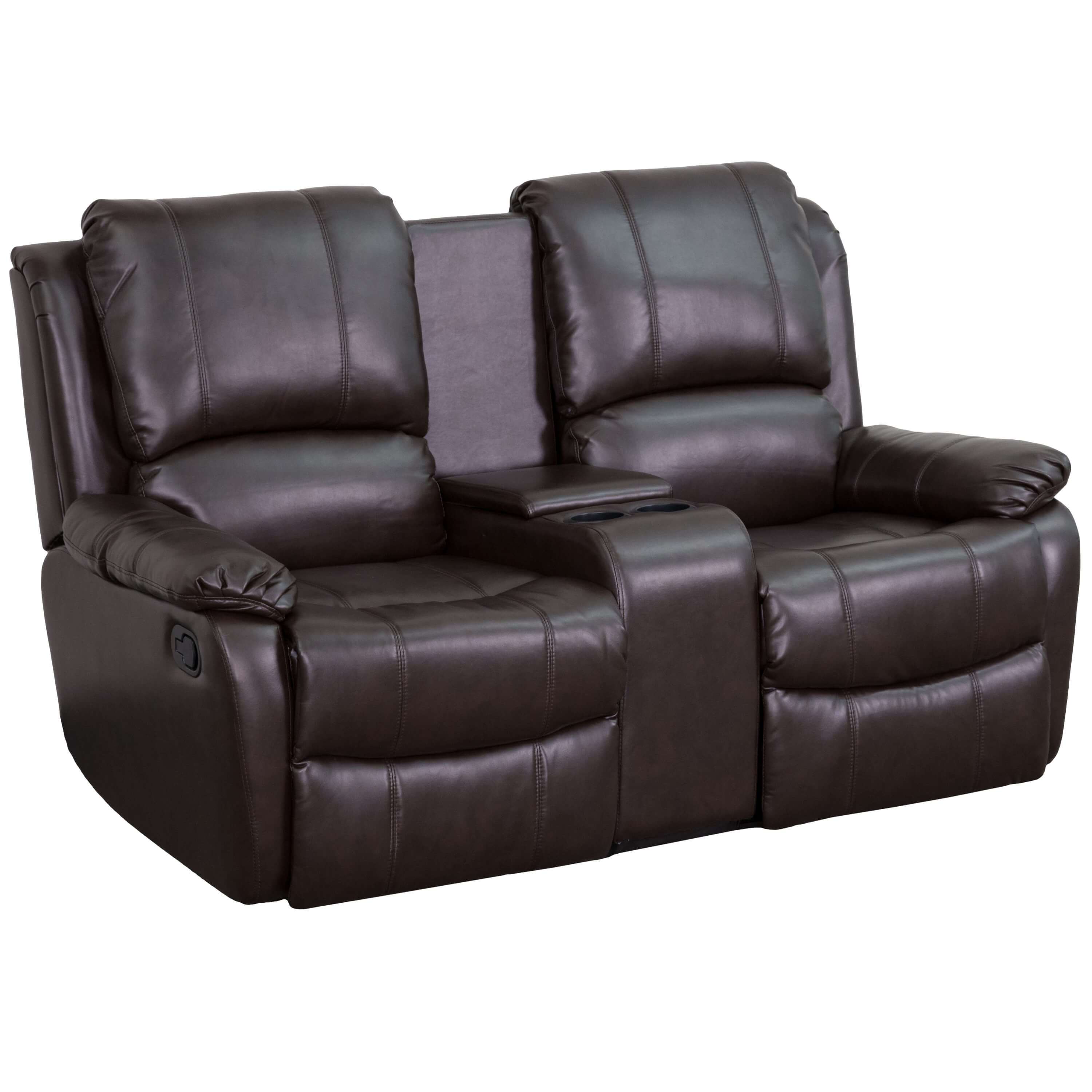 Home theatre seating recliner chair with cup holder