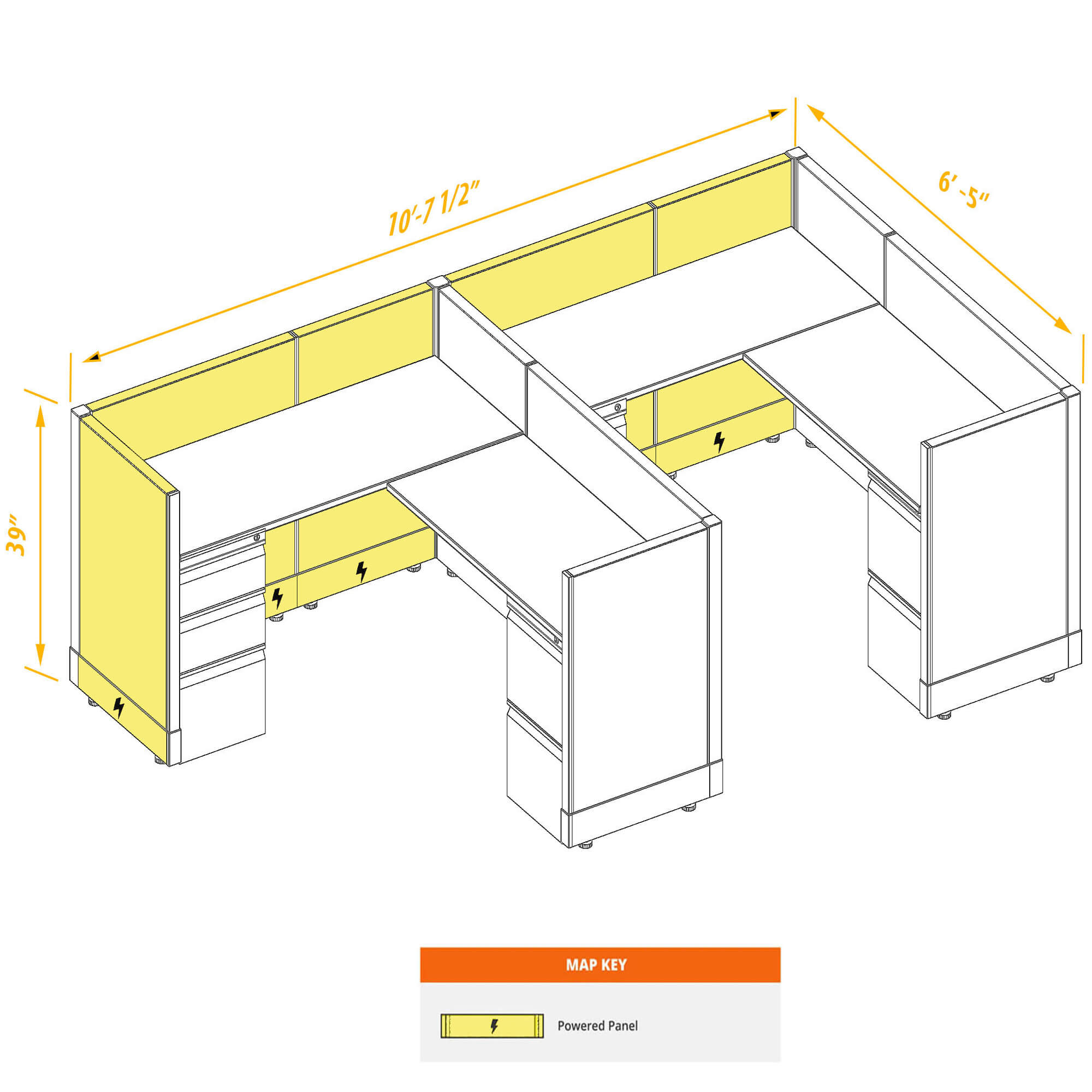 Modular furniture CUB 2 39 P 56 PSO