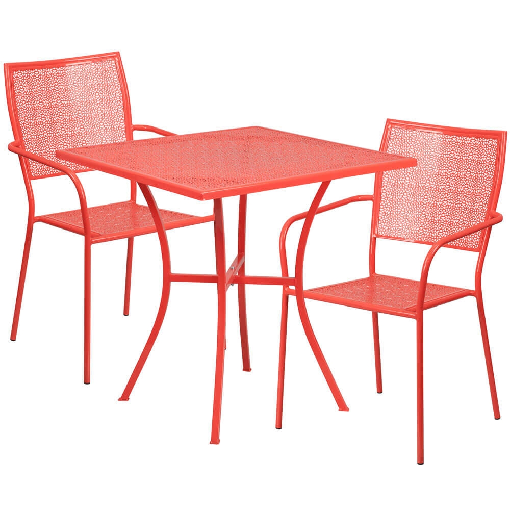 Restaurant tables and chairs 28inch small bistro table set