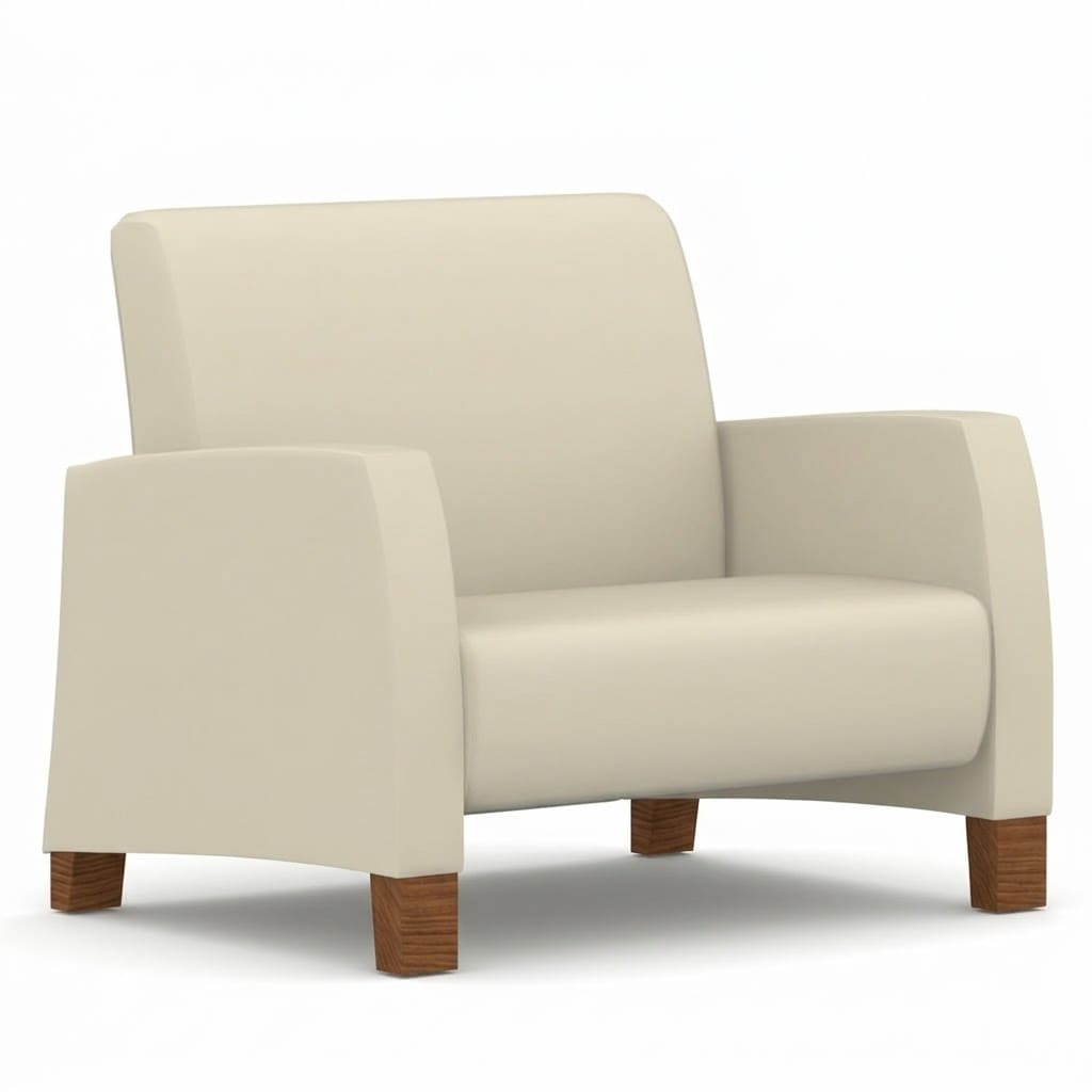 Bariatric lounge chair high white