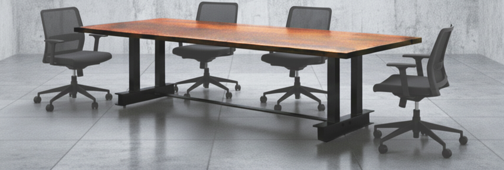 Industrial Style Conference Table 