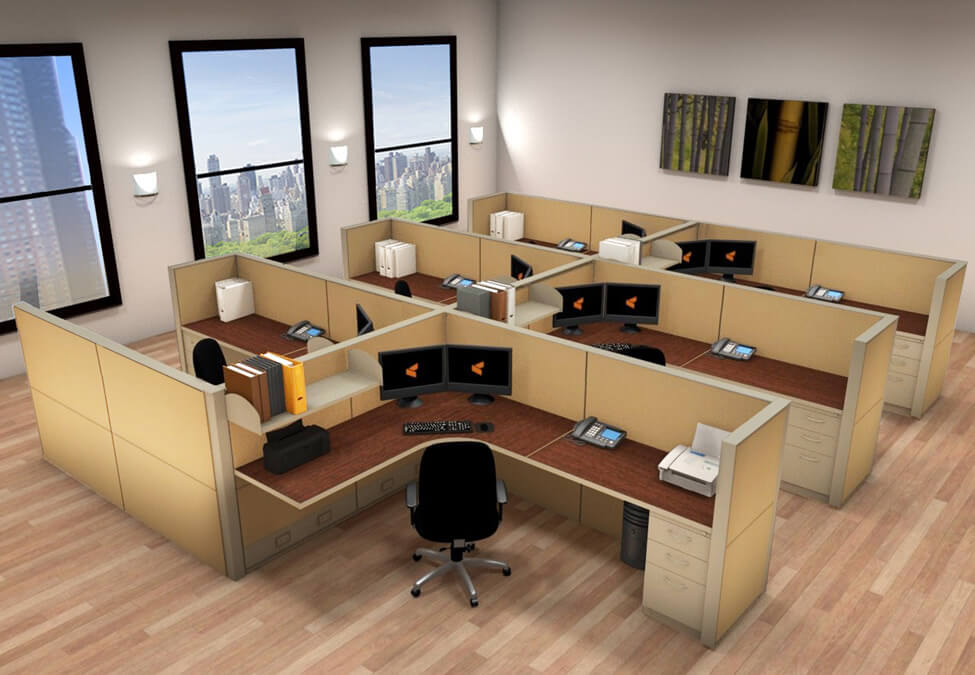 Cubicle systems matrix tiles 6x8x50 group