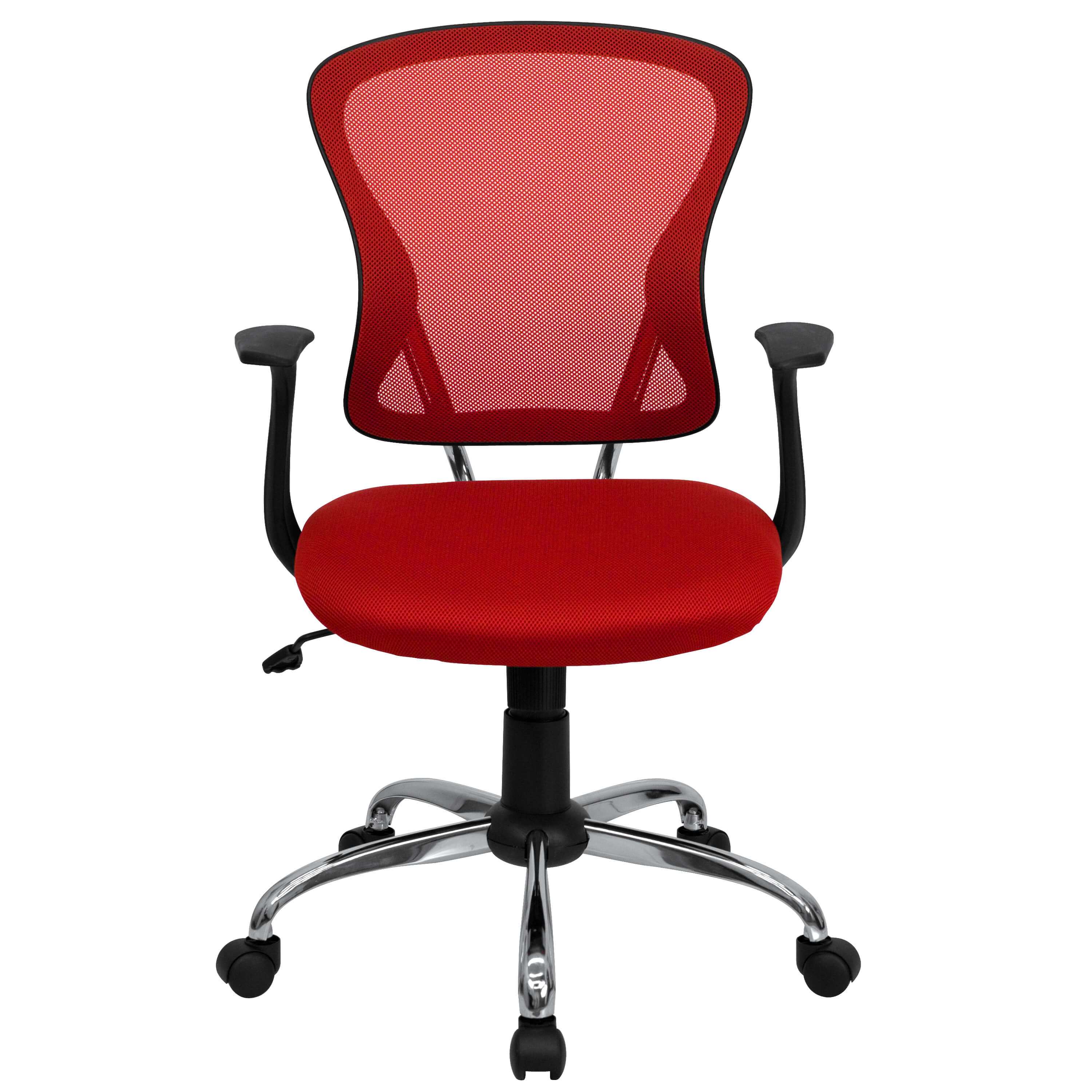 Colorful desk chairs CUB H 8369F RED GG FLA