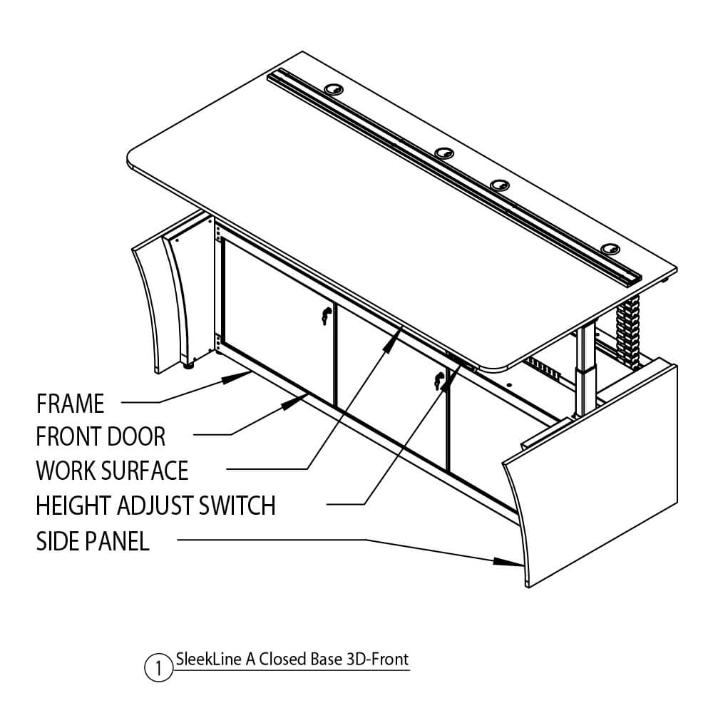 Sleekline control console dimensions 01