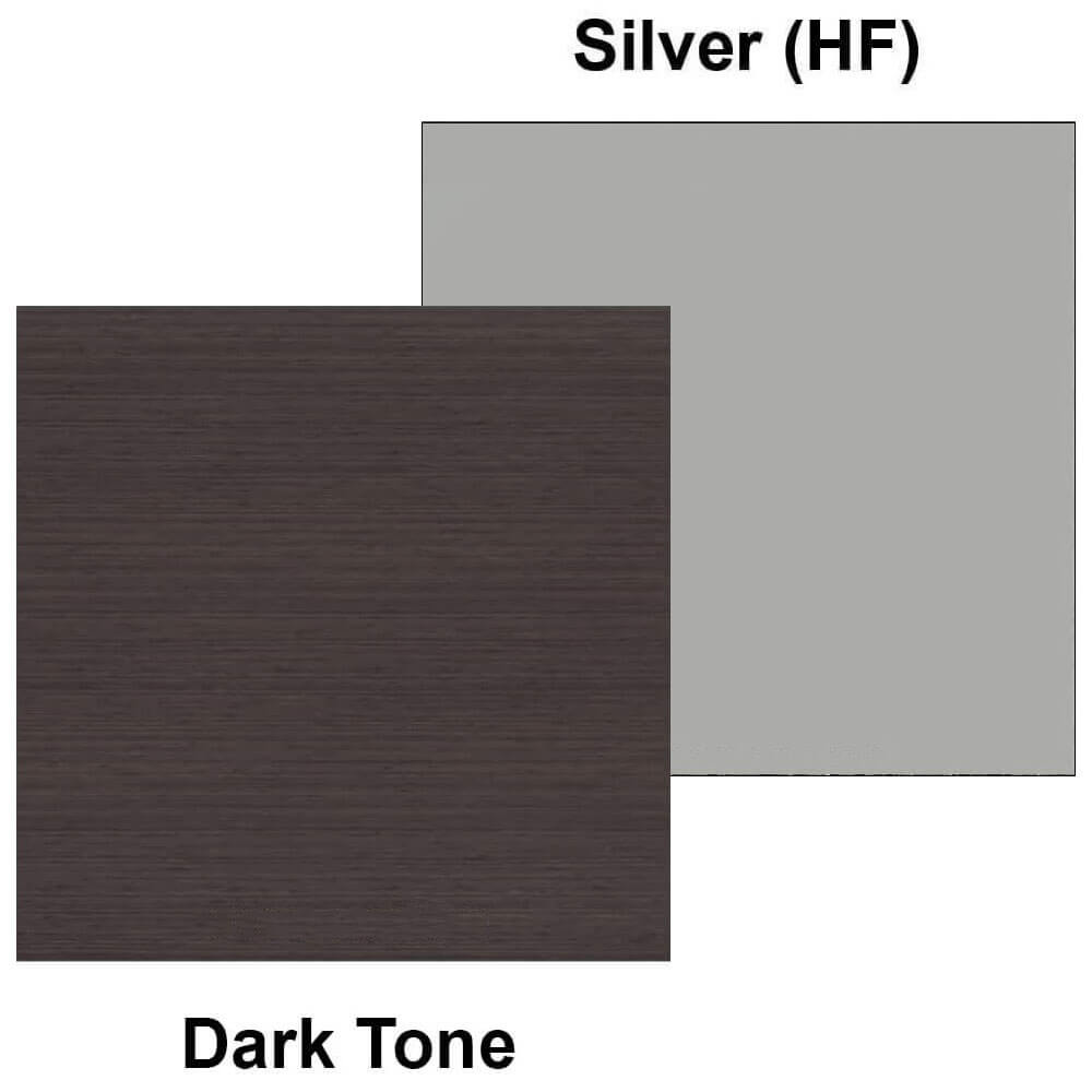 Cubicle door dark silver