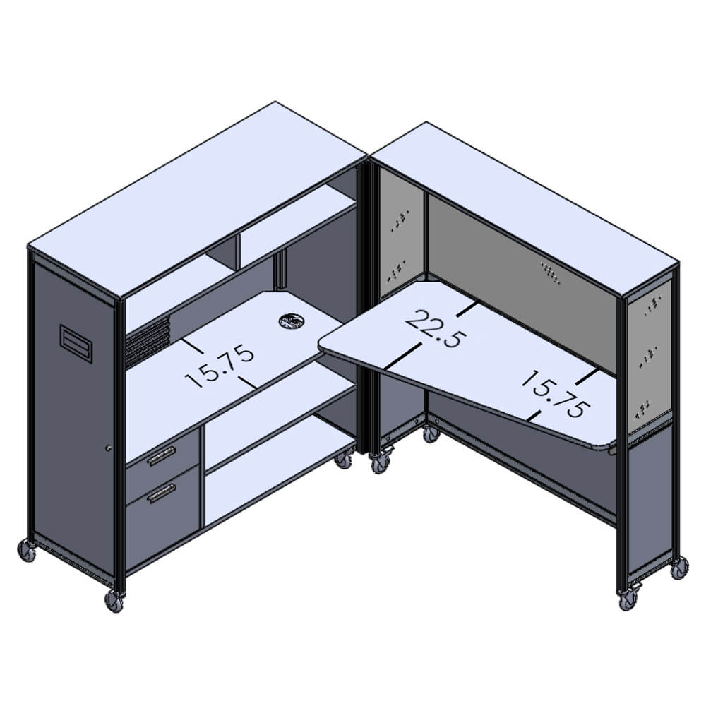 Desk on wheels dimensions 1 Desk on wheels dimensions 1
