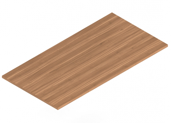 Flip top training table laminate 60x30 autumn walnut