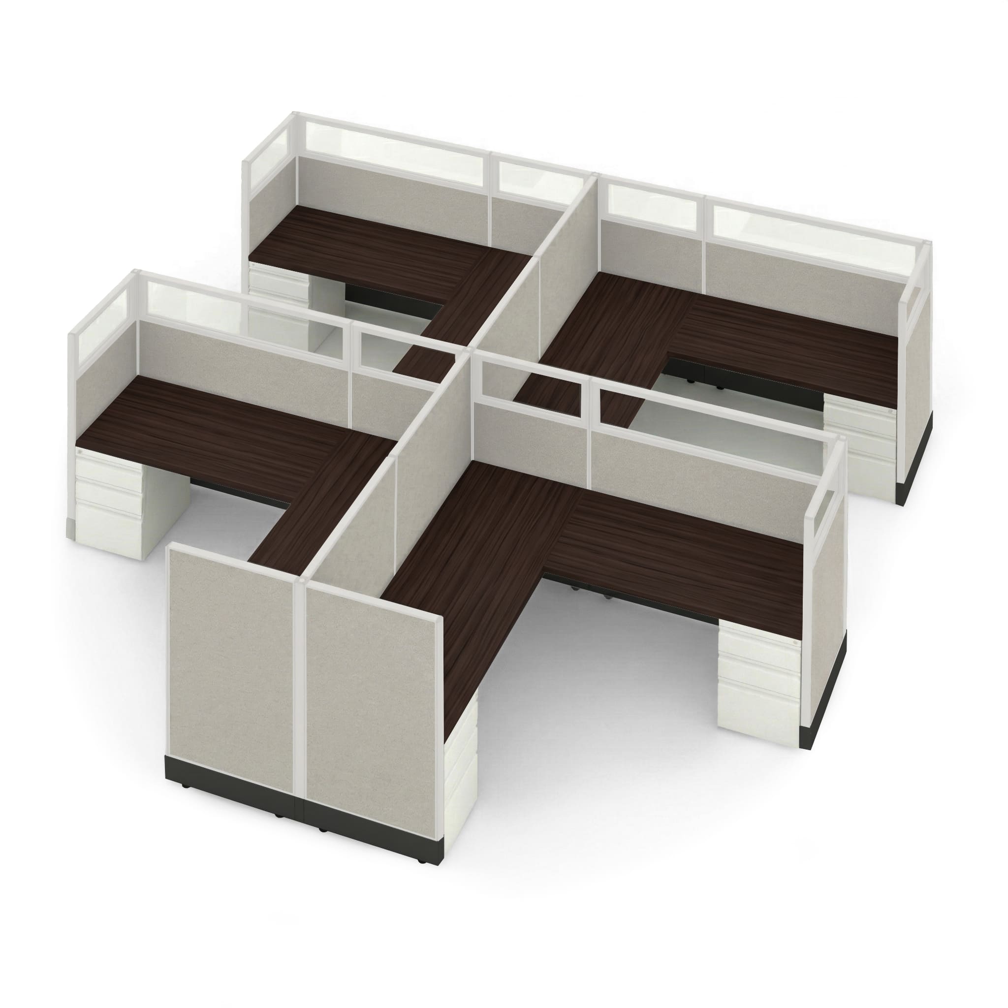 modular-office-furniture-partial-glass-office-cubicles-53h-4pack-cluster-powered.jpg