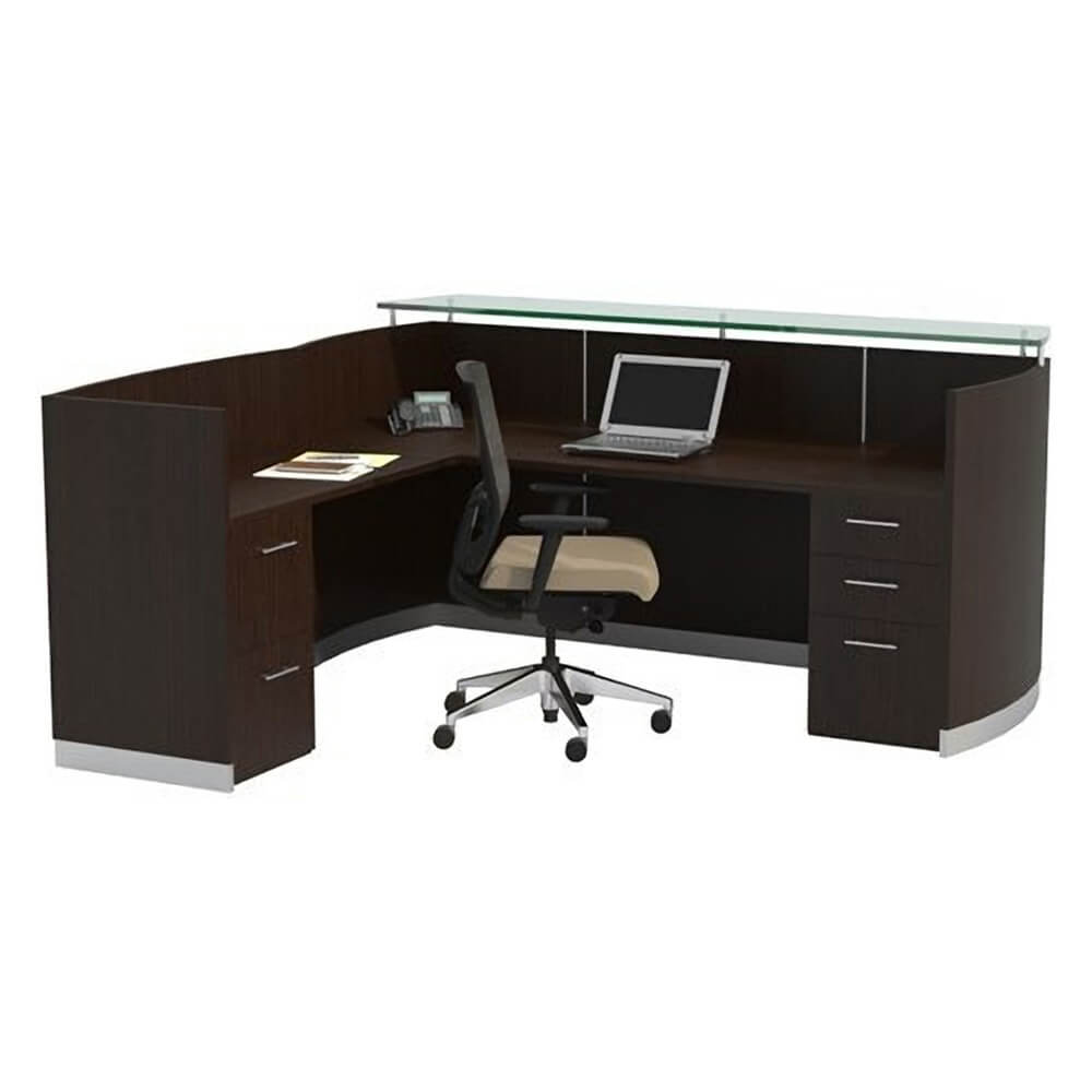 Single person reception desk CUB MNRSLBFLDC FAS