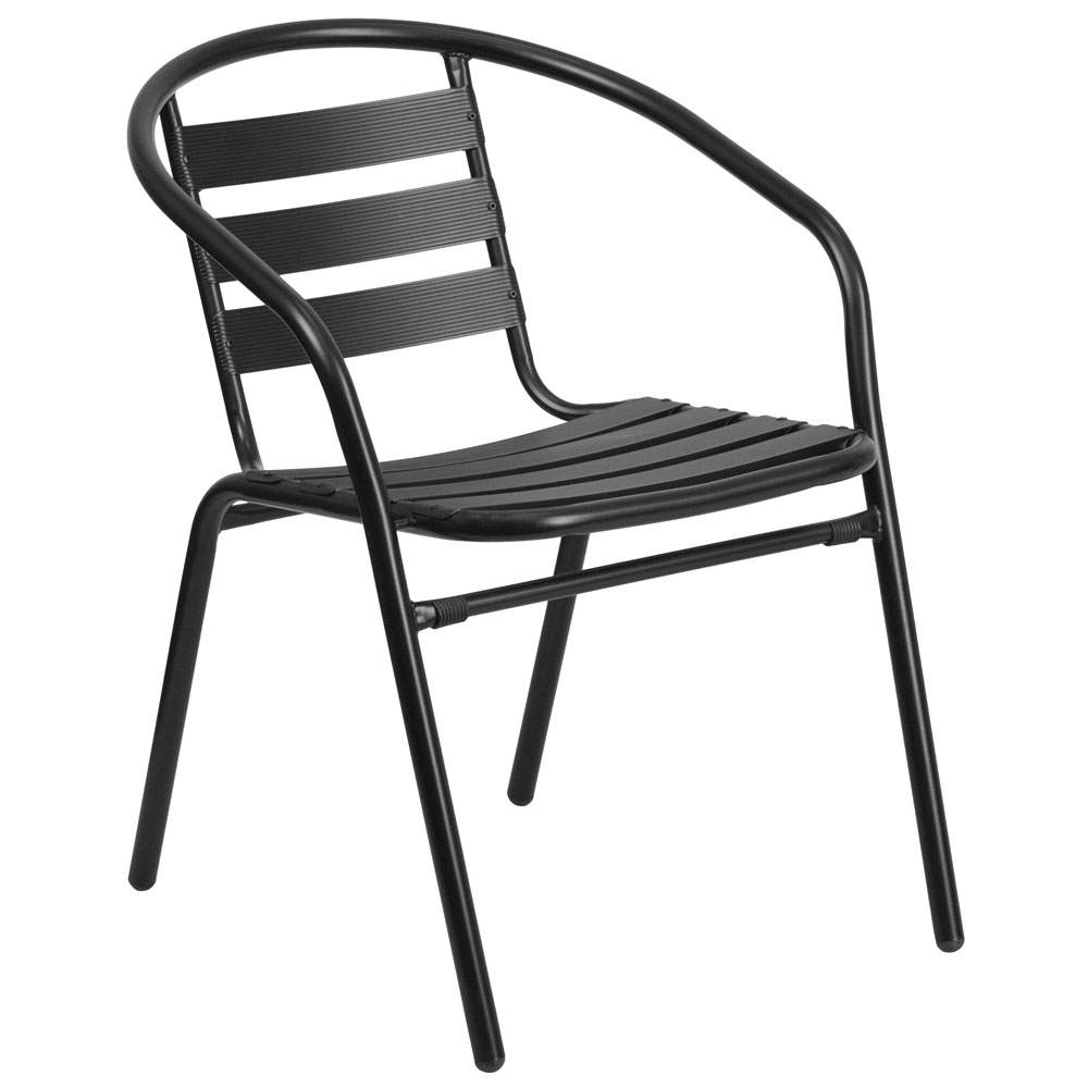 Outdoor patio chairs CUB TLH 017C BK GG FLA