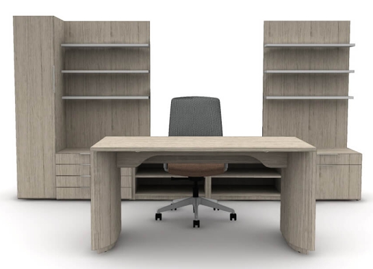 Personal office space front