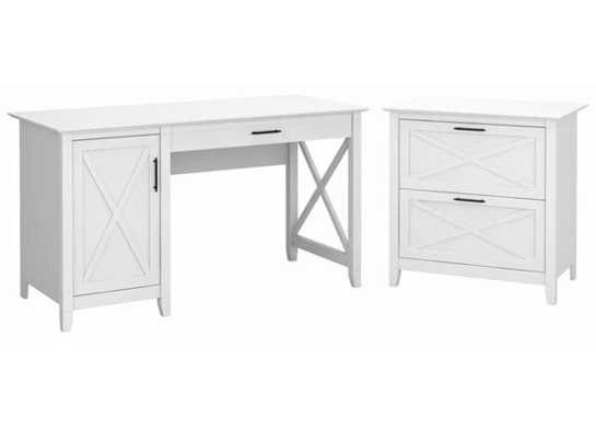 Rustic style desk with drawer lateral file cabinet highlight pure white oak Rustic style desk with drawer lateral file cabinet highlight pure white oak