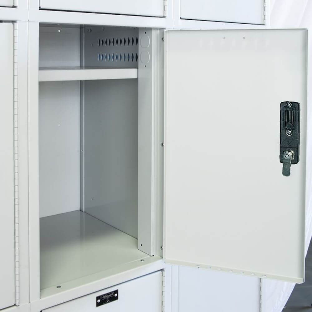 Employee lockers metal lockers laptop locker 3W 4T inside ventils view