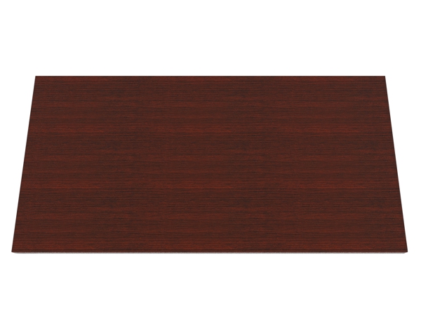 Training table with modesty top 4x2 mahogany