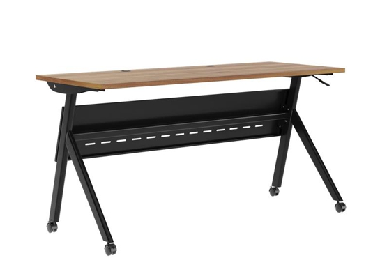 Training table with t leg 5x2 walnut black 5 Training table with t leg 5x2 walnut black 5