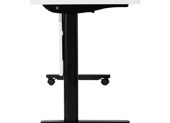 Training table with t leg 5x2 white black 14