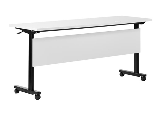 Training table with t leg 5x2 white black 4