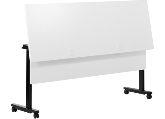 Training table with t leg 5x2 white black 7