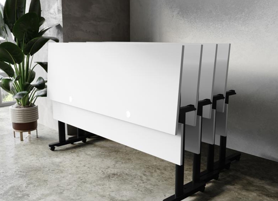 Training table with t leg 6x2 gray black 2 Training table with t leg 6x2 gray black 2