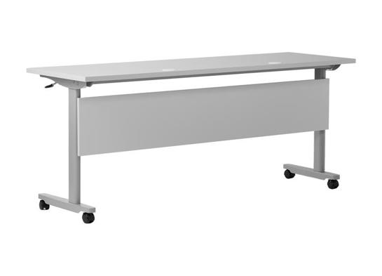Training table with t leg 6x2 gray grey 4
