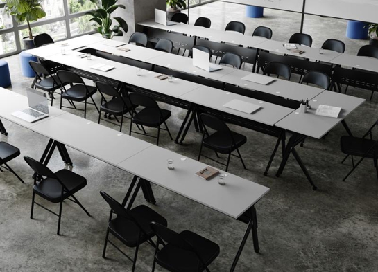 Training table with x leg 5x2 black 3 Training table with x leg 5x2 black 3