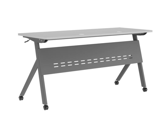 Training table with x leg 5x2 gray 4
