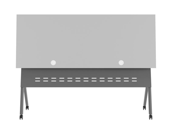 Training table with x leg 5x2 gray 8