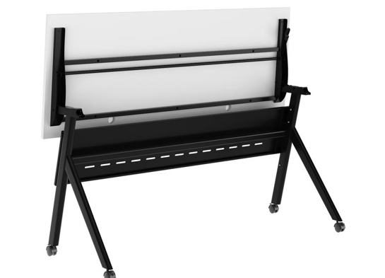 Training table with x leg 5x2 white black 12 Training table with x leg 5x2 white black 12