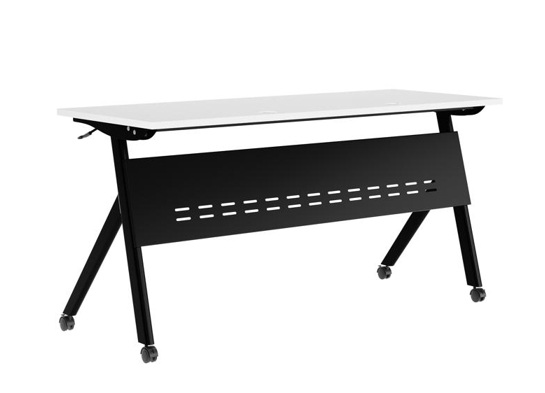 Training table with x leg 5x2 white black 4 Training table with x leg 5x2 white black 4