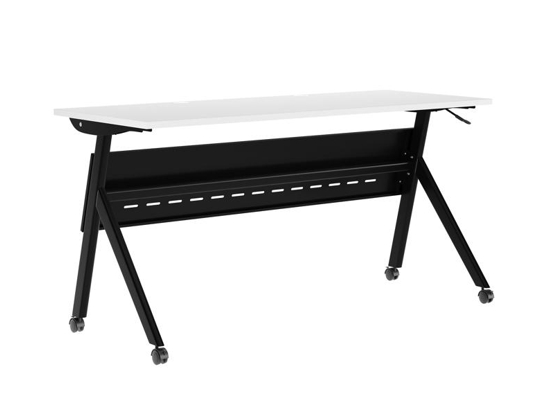 Training table with x leg 5x2 white black 5 Training table with x leg 5x2 white black 5