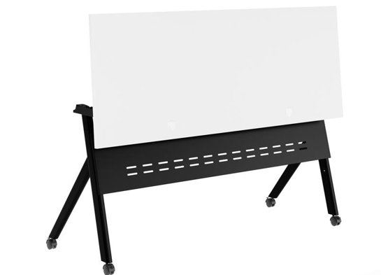 Training table with x leg 5x2 white black 7 Training table with x leg 5x2 white black 7