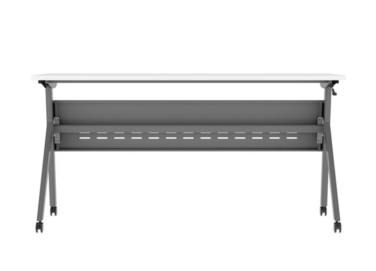 Training table with x leg 5x2 white gray 10