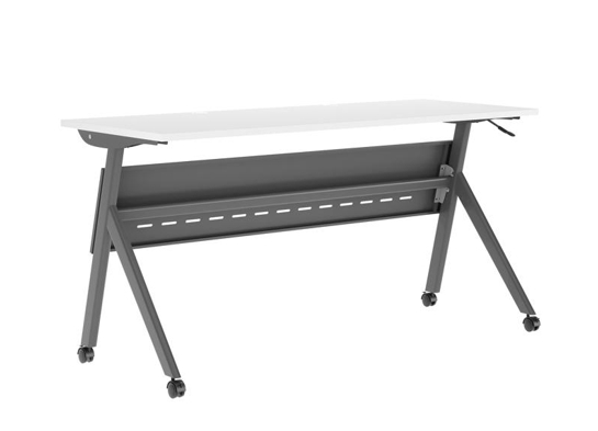 Training table with x leg 5x2 white gray 5