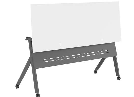 Training table with x leg 5x2 white gray 7