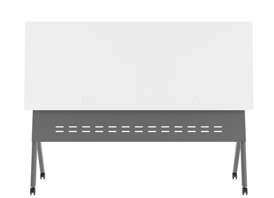 Training table with x leg 5x2 white gray 8