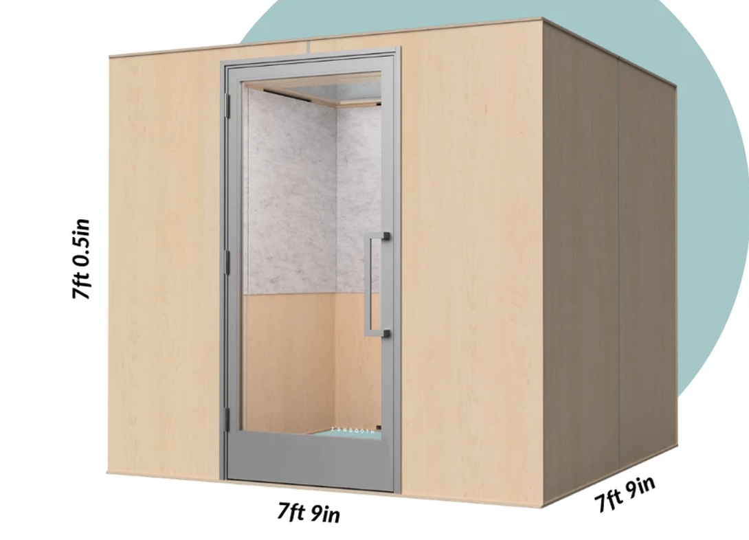 Zen four person office phone booth maple dimensions Zen four person office phone booth maple dimensions