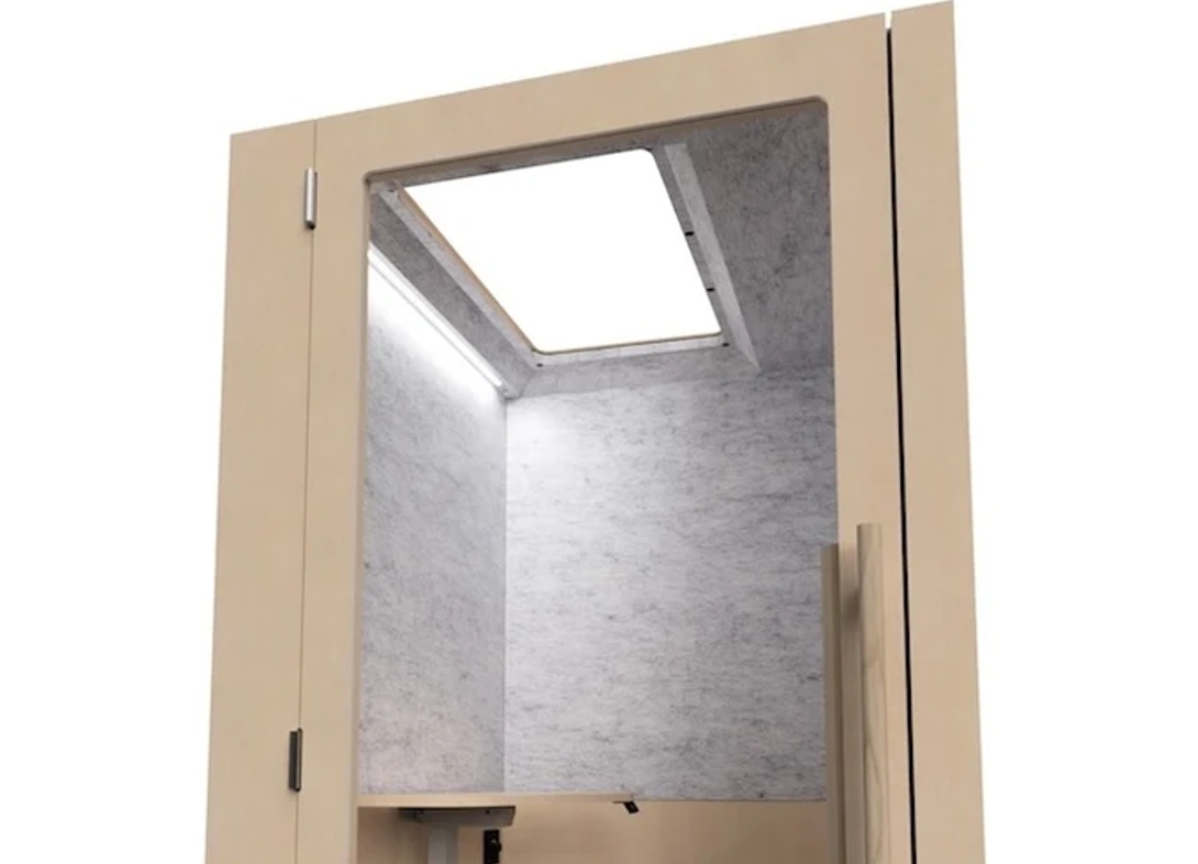 Zen pro single person office phone booth maple Zen pro single person office phone booth maple