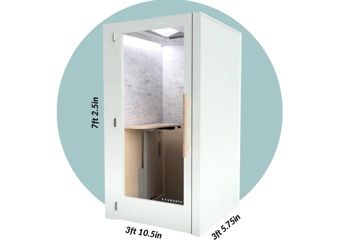 Zen pro single person office phone booth white dimensions Zen pro single person office phone booth white dimensions