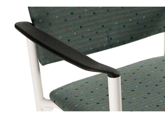 Armcaps are standard in Black for all Comet medical chairs. Toast (TOA) and Platinum (PLT) colors are available as an option.&shy;&shy;