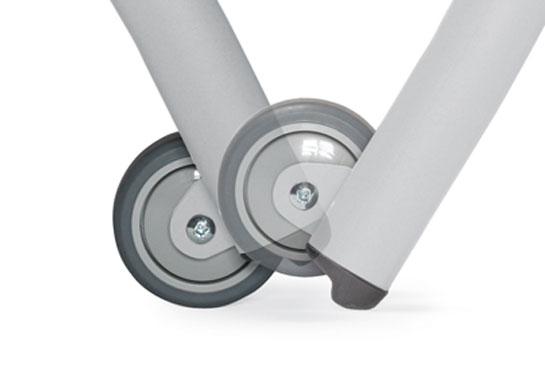 Select models of these medical recliners are available with mobility casters to facilitate relocation without lifting